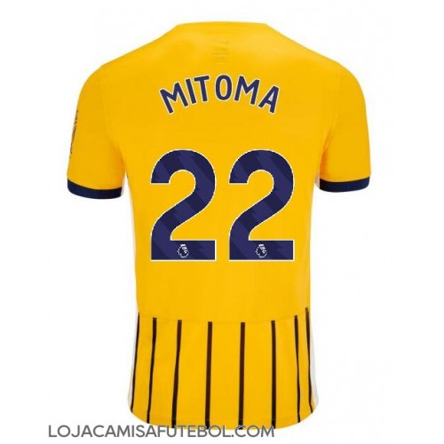 Camisa de Futebol Brighton Kaoru Mitoma #22 Equipamento Alternativo 2025-26 Manga Curta